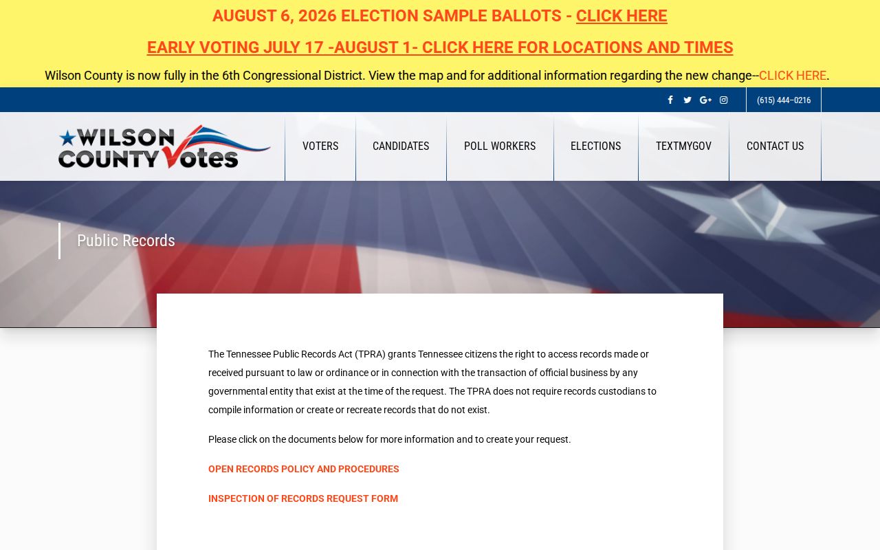 Lebanon voter records request instructions
